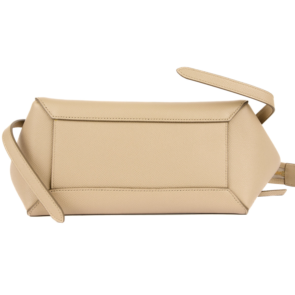 CELINE - Sac à main Mini Belt cuir beige - Handbag
