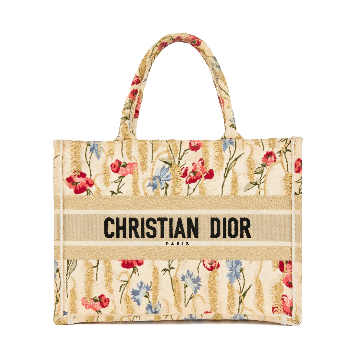 DIOR - Booktote bag with flower embroidery