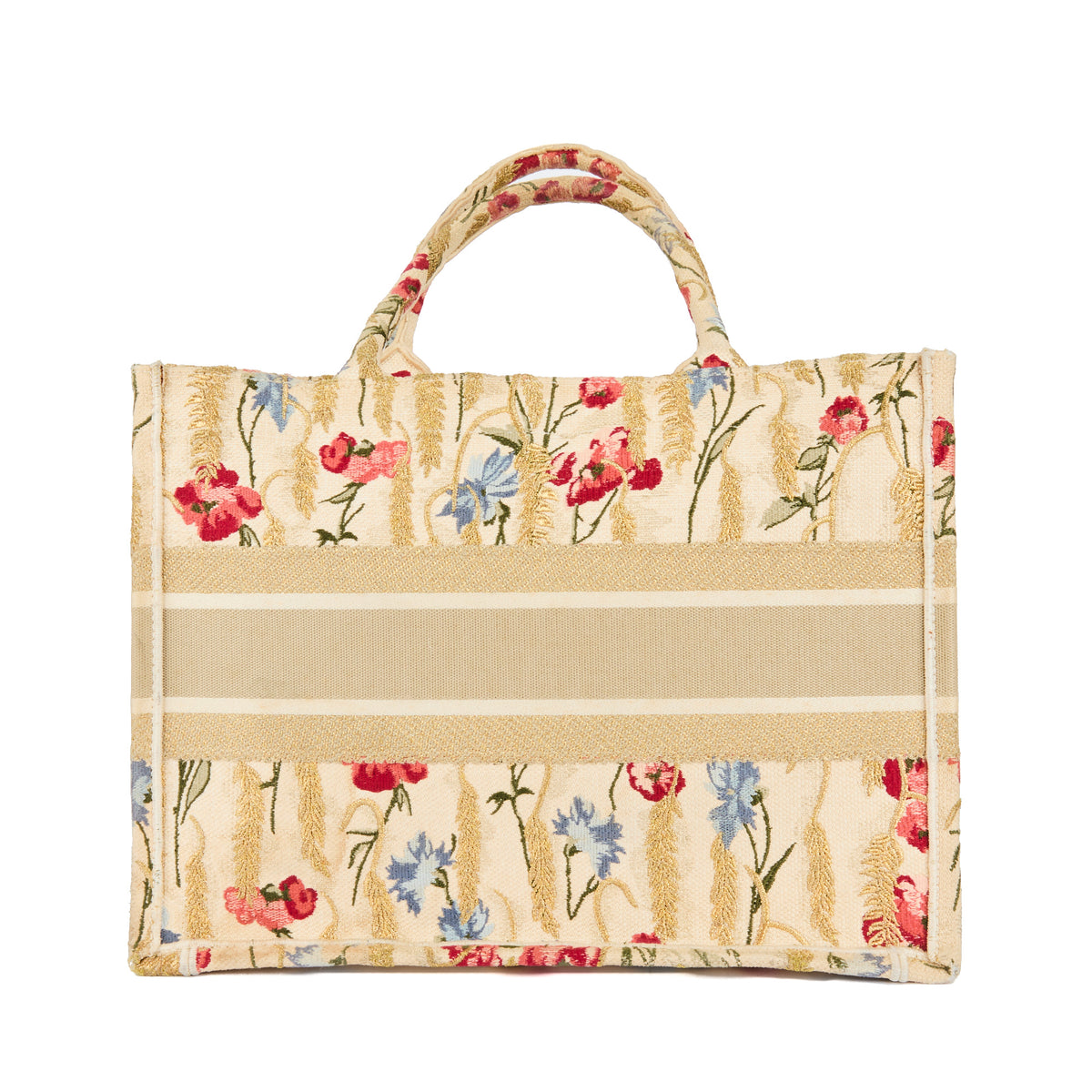 DIOR - Booktote bag with flower embroidery