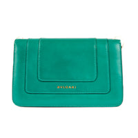 BVLGARI - Sac bandoulière Mini Serpenti cuir vert - Handbag