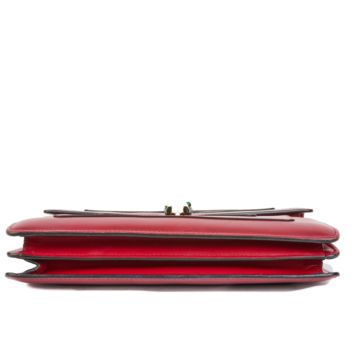 BVLGARI - Medium Serpenti Bag in Burgundy Leather