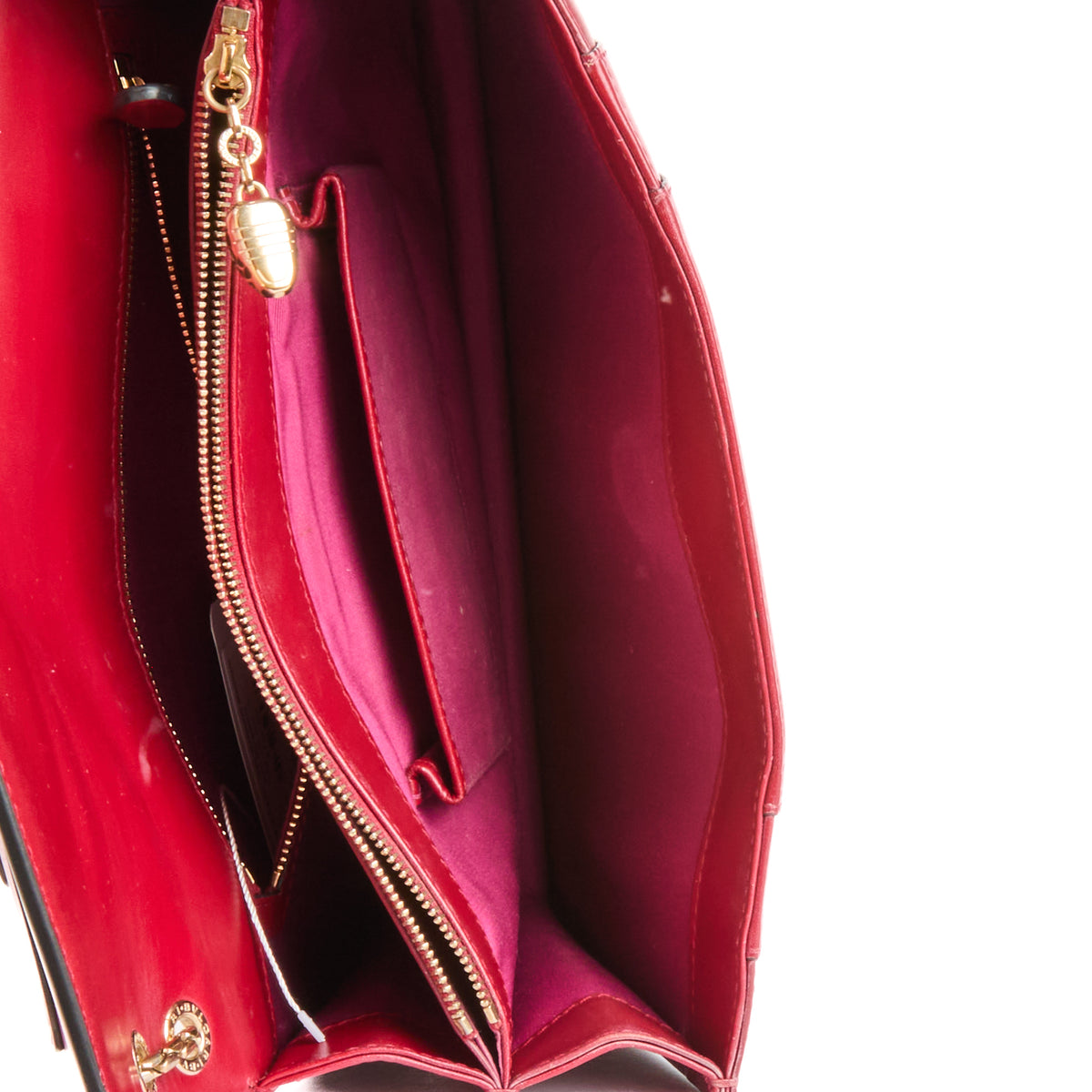 BVLGARI - Medium Serpenti Bag in Burgundy Leather