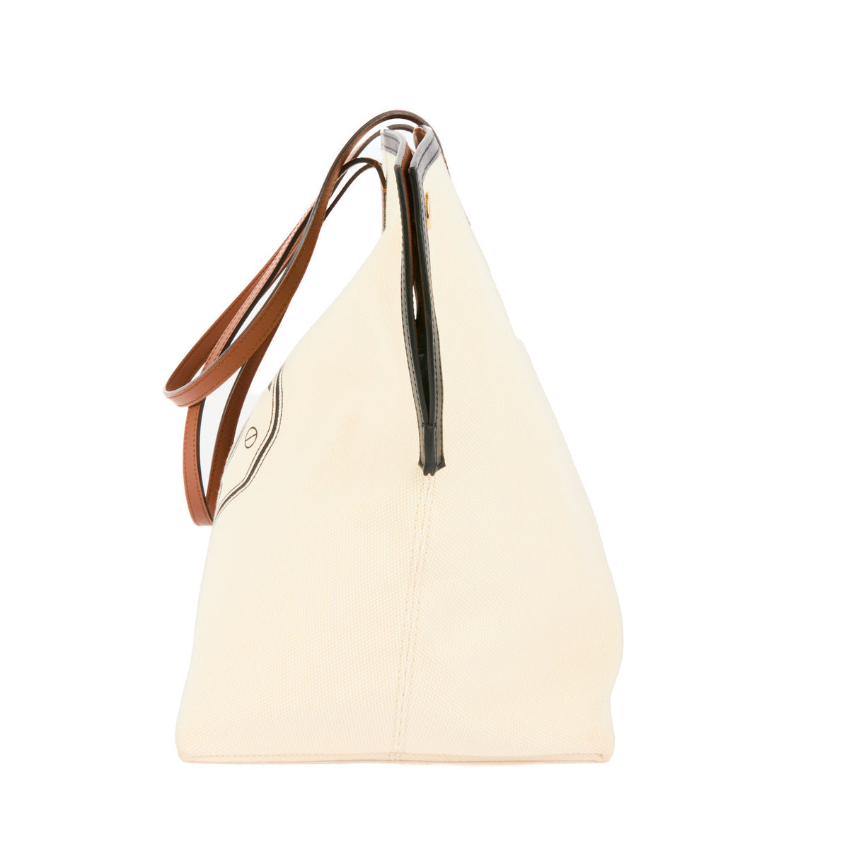 BURBERRY - Sac Cabas Society toile de coton beige - Handbag