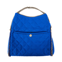 CHANEL - Sac à main Pochette coton bleu - Handbag