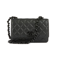 CHANEL - Sac bandoulière Wallet on chain So Black cuir caviar noir - Handbag