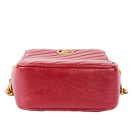 GUCCI - Sac à main Vertical Marmont cuir rouge - Handbag