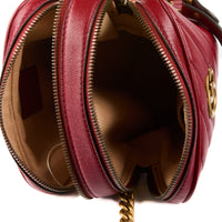GUCCI - Sac à main Vertical Marmont cuir rouge - Handbag