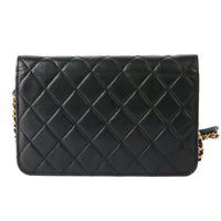 CHANEL - 19 Wallet on Chain bag in black leather - Handbag