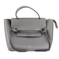 CELINE - Sac à main Belt cuir gris - Handbag