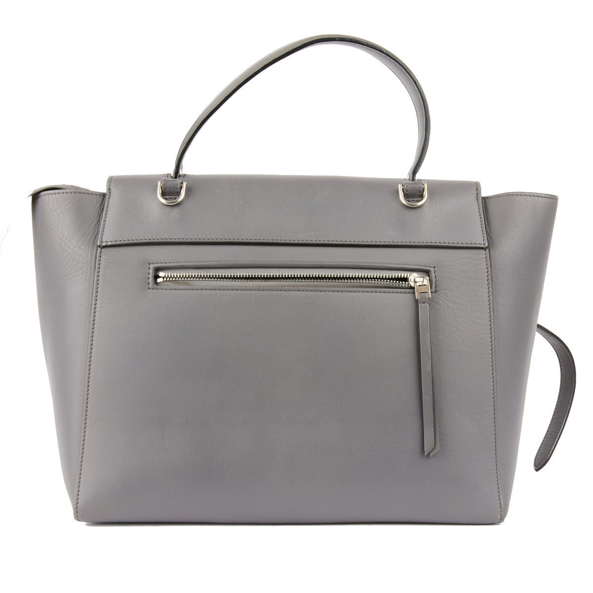 CELINE - Sac à main Belt cuir gris - Handbag