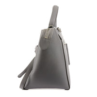 CELINE - Sac à main Belt cuir gris - Handbag