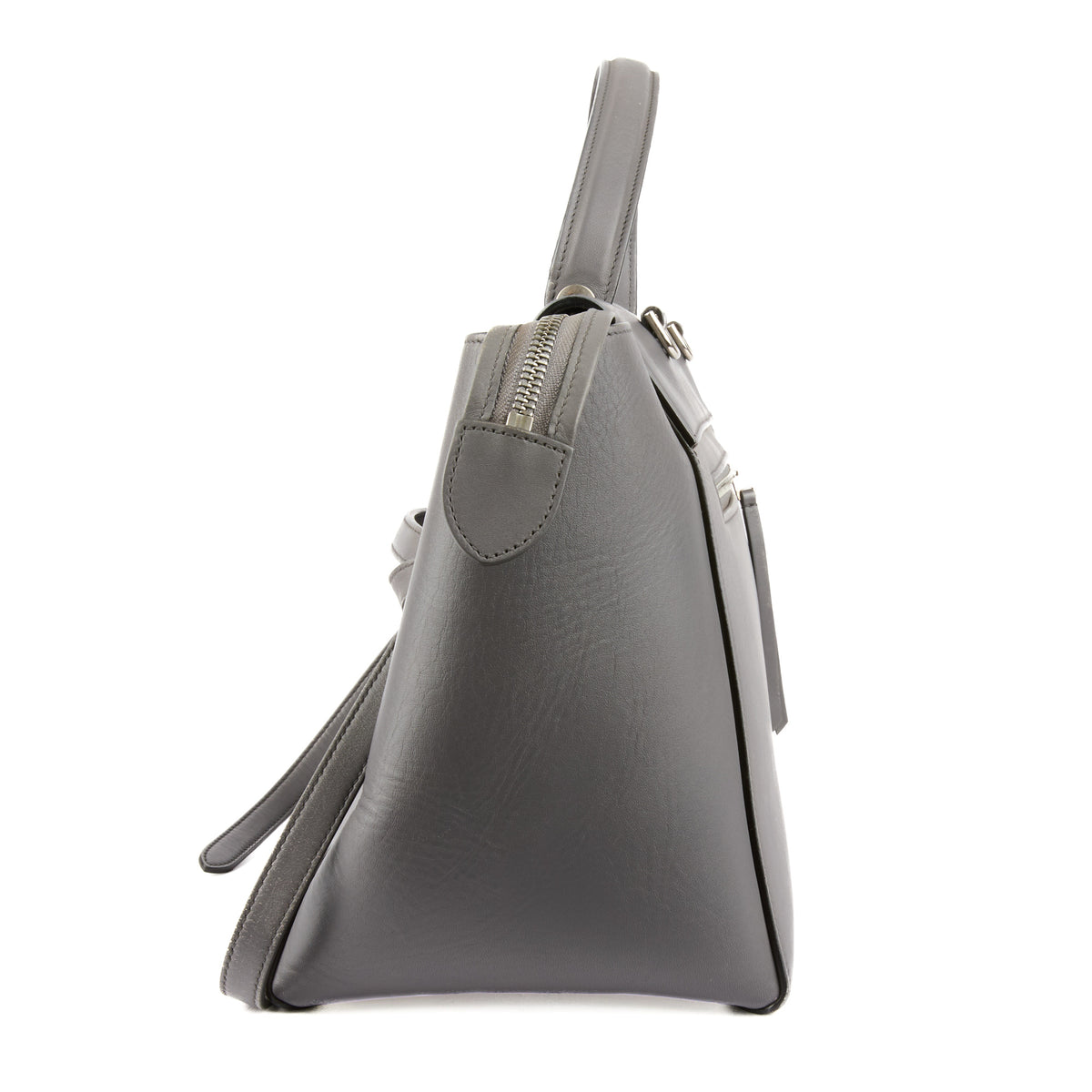 CELINE - Sac à main Belt cuir gris - Handbag