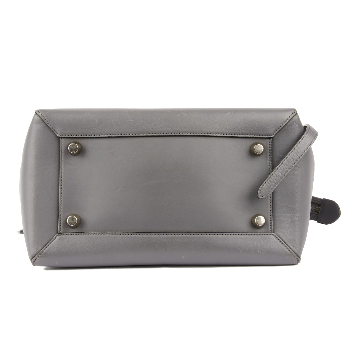 CELINE - Sac à main Belt cuir gris - Handbag