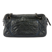CHANEL - Sac bandoulière Camera 2.55 cuir bleu - Handbag