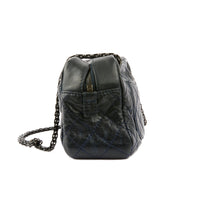 CHANEL - Sac bandoulière Camera 2.55 cuir bleu - Handbag