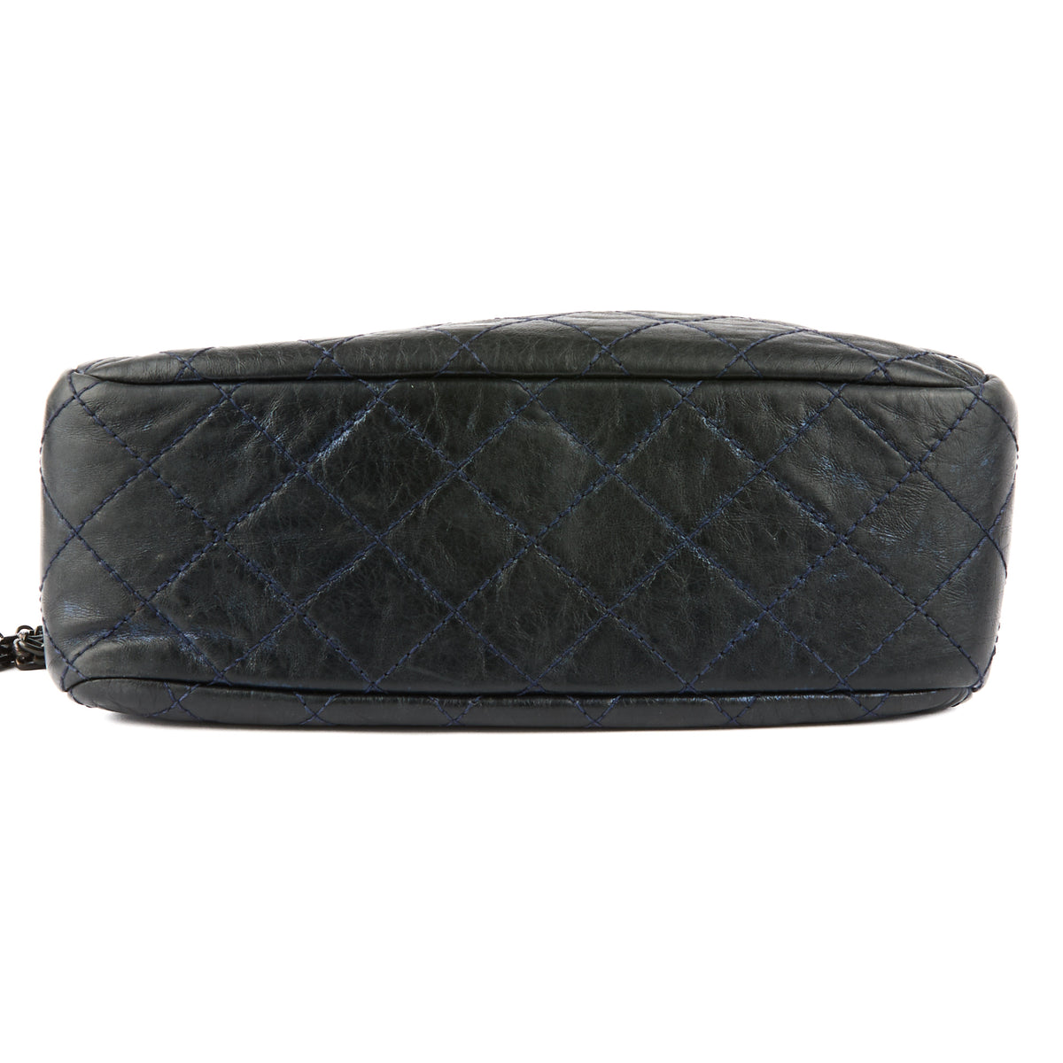 CHANEL - Sac bandoulière Camera 2.55 cuir bleu - Handbag