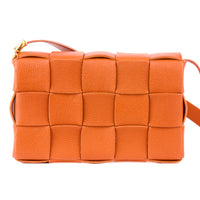 BOTTEGA VENETA - Orange grained leather Cassette bag - Handbag