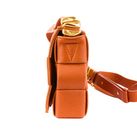 BOTTEGA VENETA - Orange grained leather Cassette bag - Handbag