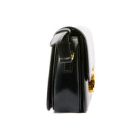 CELINE - Sac bandoulière Teen Triomphe cuir noir - Handbag
