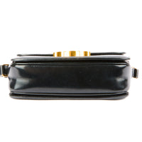 CELINE - Sac bandoulière Teen Triomphe cuir noir - Handbag