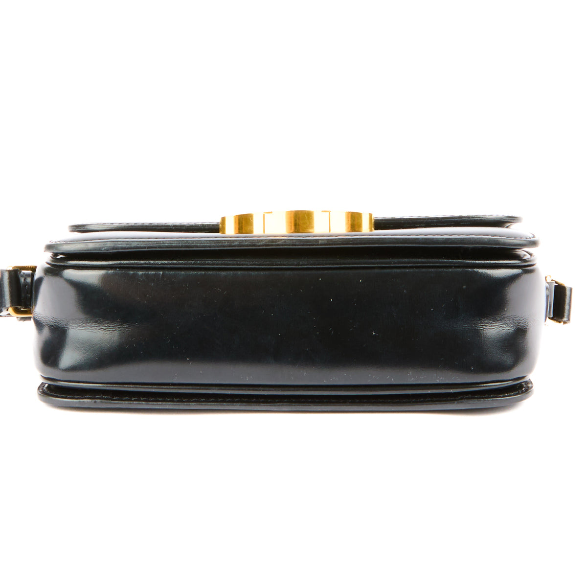 CELINE - Sac bandoulière Teen Triomphe cuir noir - Handbag
