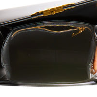 CELINE - Sac bandoulière Teen Triomphe cuir noir - Handbag