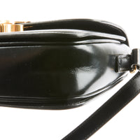 CELINE - Sac bandoulière Teen Triomphe cuir noir - Handbag