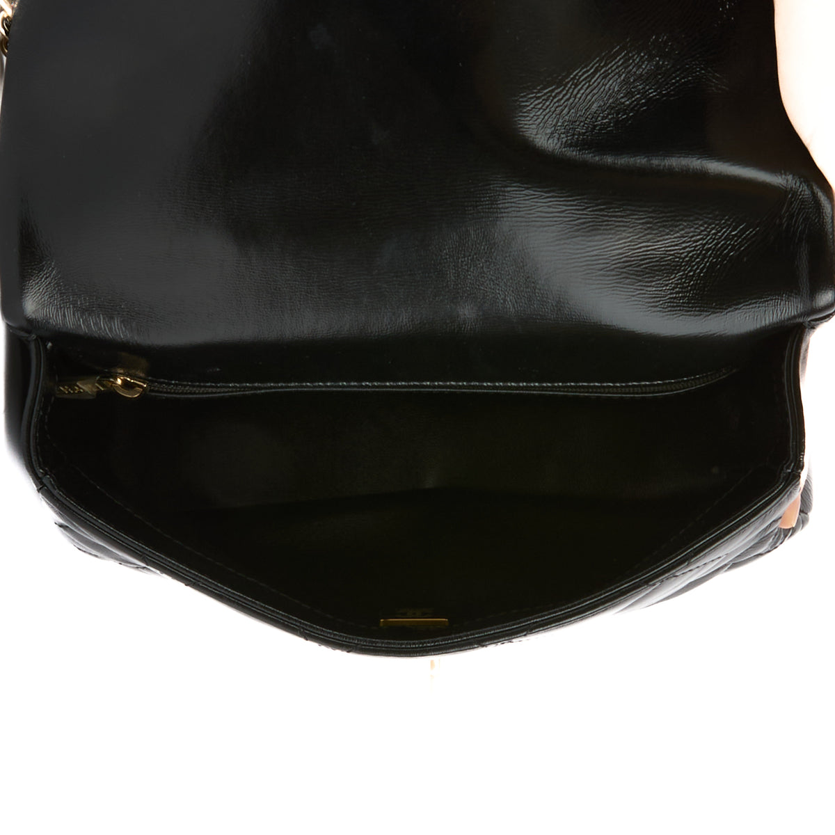 CHANEL - Sac à main Mini Coco Trip cuir noir - Handbag