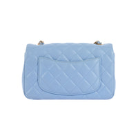 CHANEL - Mini Timeless shoulder bag in blue leather - Shoulder Bag