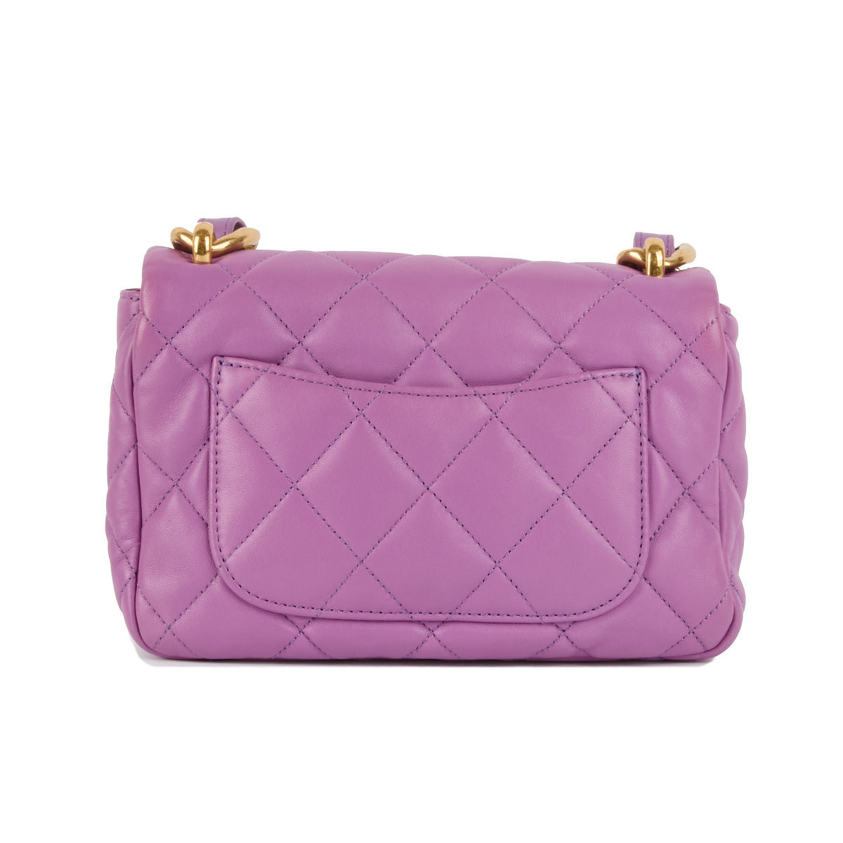 CHANEL - Sac bandoulière Timeless Funky Town cuir violet - Hand bag