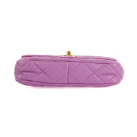 CHANEL - Sac bandoulière Timeless Funky Town cuir violet - Hand bag