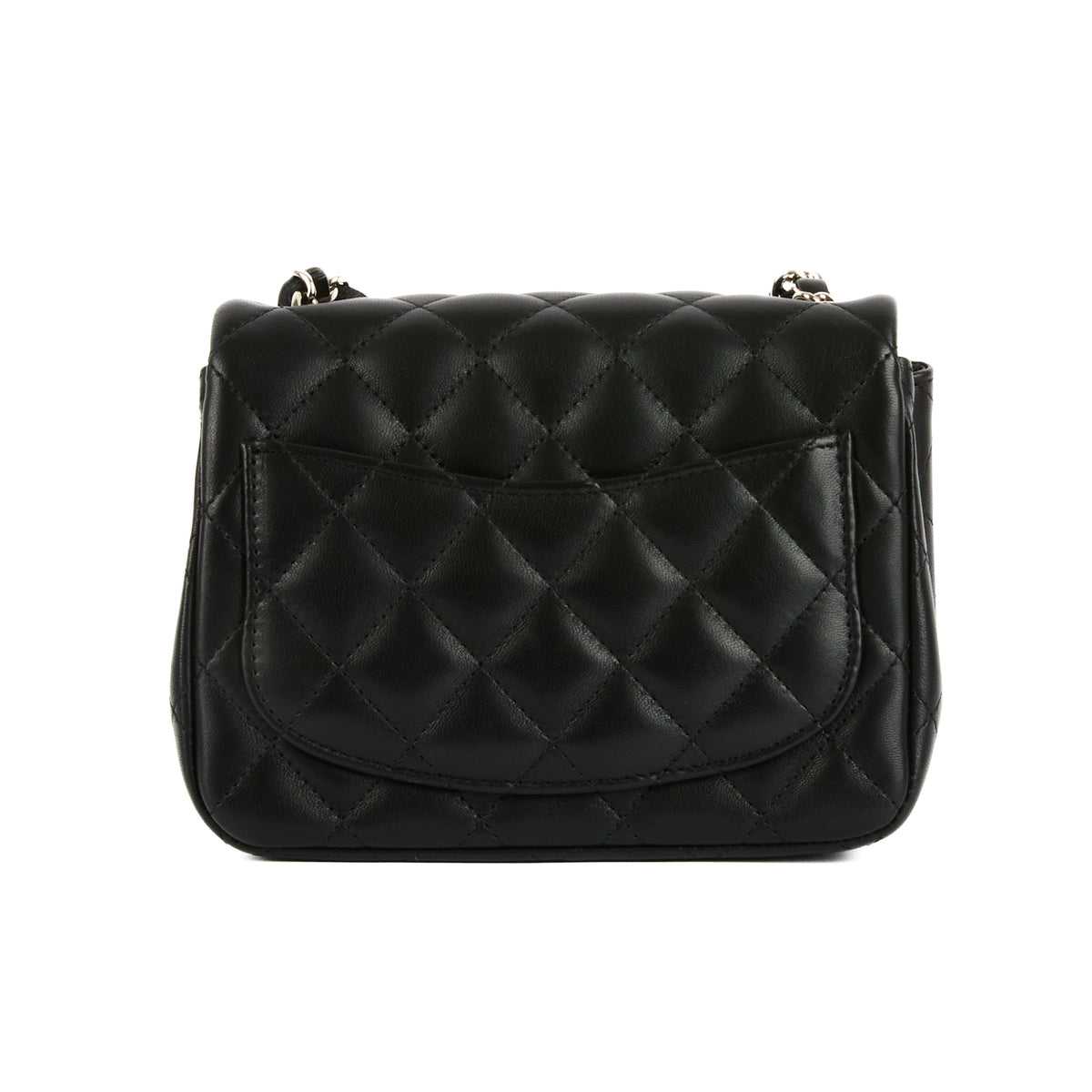 CHANEL - Mini Timeless Square shoulder bag in black leather - Handbag