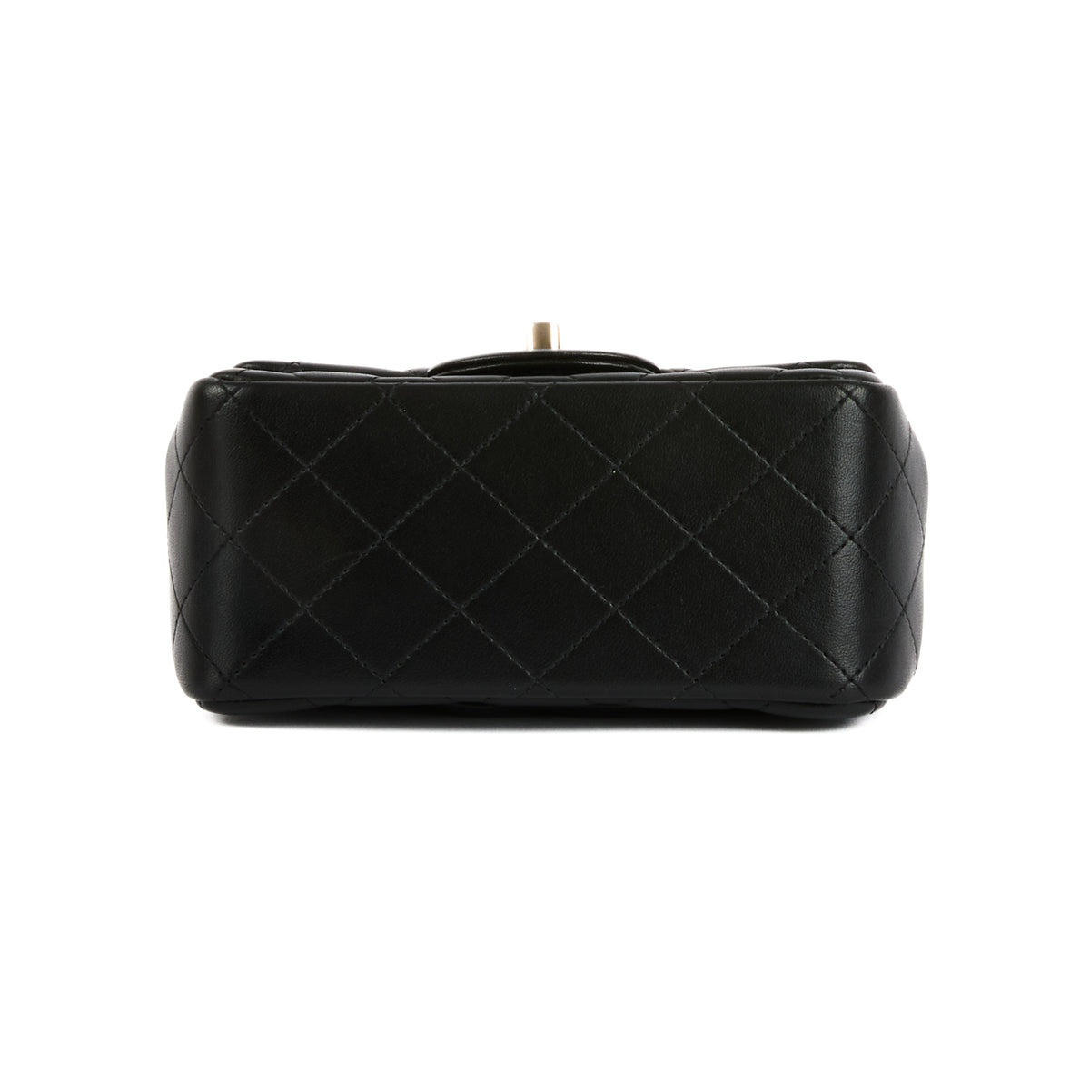 CHANEL - Mini Timeless Square shoulder bag in black leather - Handbag