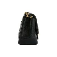 CHANEL - Mini Timeless Square shoulder bag in black leather - Handbag