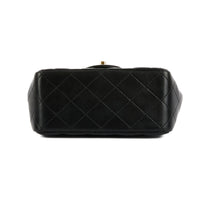 CHANEL - Mini Timeless Square shoulder bag in black leather - Handbag