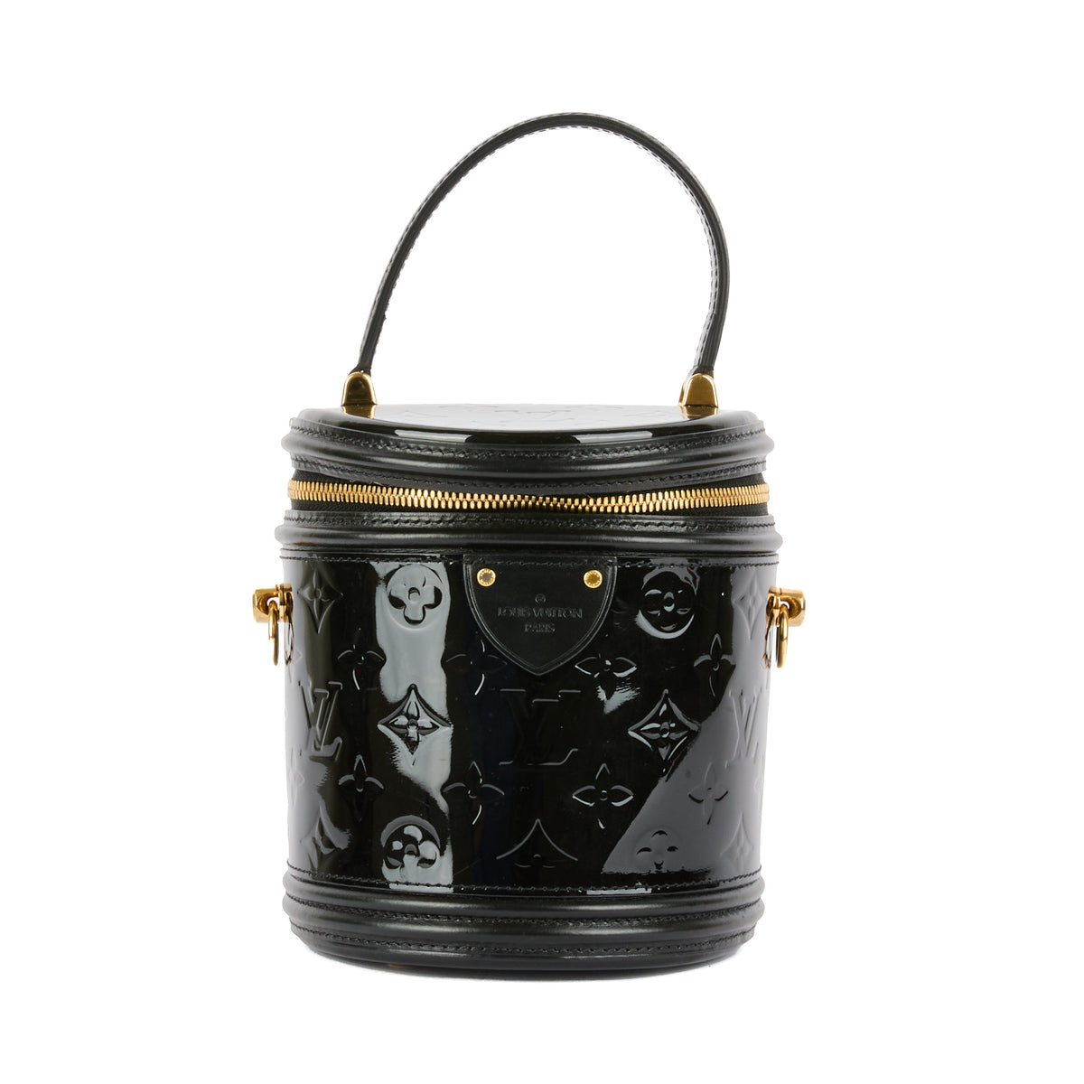 LOUIS VUITTON - Cannes bucket crossbody bag in black monogram patent leather - Handbag
