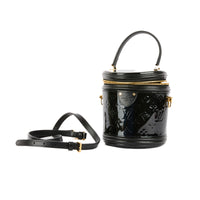 LOUIS VUITTON - Cannes bucket crossbody bag in black monogram patent leather - Handbag