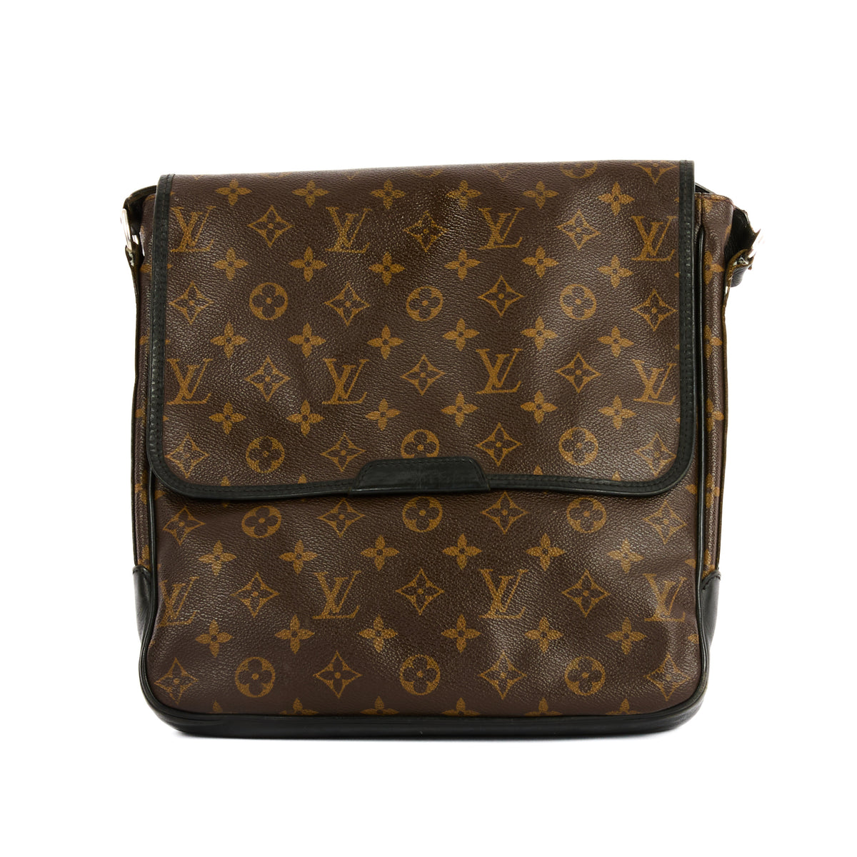 LOUIS VUITTON - Sac bandoulière Bass Messenger toile Monogram Macassar - Handbag