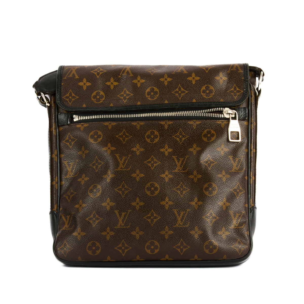 LOUIS VUITTON - Sac bandoulière Bass Messenger toile Monogram Macassar - Handbag