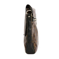 LOUIS VUITTON - Sac bandoulière Bass Messenger toile Monogram Macassar - Handbag