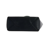 CELINE - Sac à main Cabas vertical cuir bicolore vert noir - Handbag
