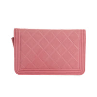 CHANEL - Sac bandoulière Wallet on Chain Boy cuir rose - Hand Bag