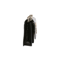 SAINT LAURENT - Sac bandoulière Mini Sunset cuir embossé croco noir - Handbag