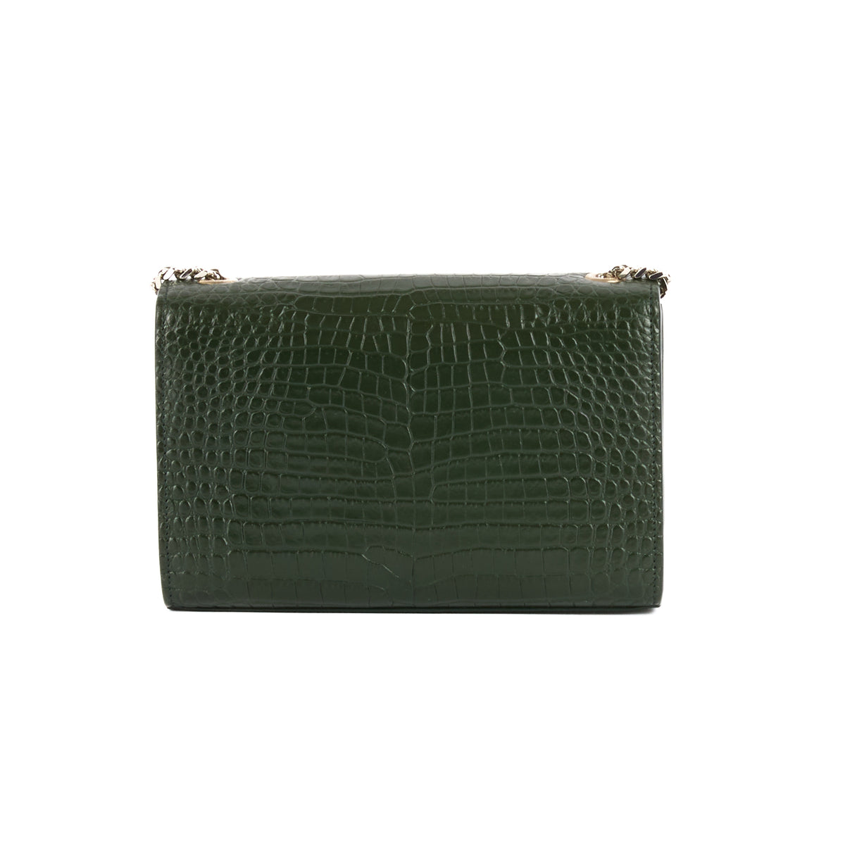 SAINT LAURENT - Sac bandoulière Mini Kate tassel cuir vert - Handbag