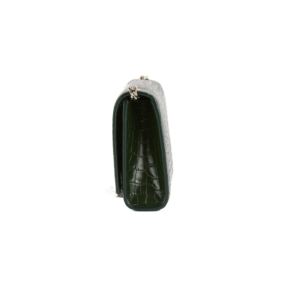 SAINT LAURENT - Sac bandoulière Mini Kate tassel cuir vert - Handbag