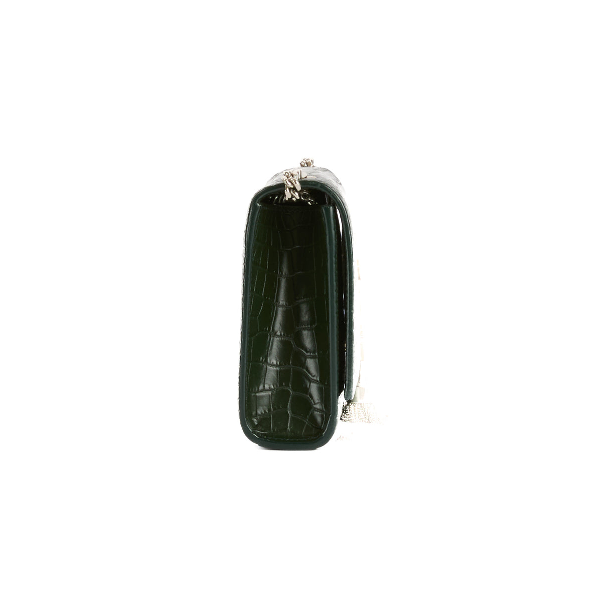 SAINT LAURENT - Sac bandoulière Mini Kate tassel cuir vert - Handbag