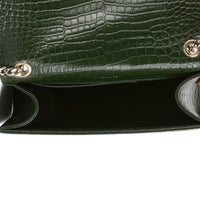 SAINT LAURENT - Sac bandoulière Mini Kate tassel cuir vert - Handbag