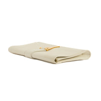 SAINT LAURENT - Pochette à main Chyc cuir blanc - Hand pouch