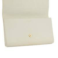 SAINT LAURENT - Pochette à main Chyc cuir blanc - Hand pouch