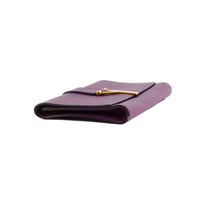 SAINT LAURENT - Pochette à main Chyc cuir violet - Hand pouch